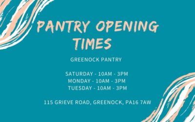 #Inverclyde #Pantry opening #times @inverclyde @trustinverclyde @FareShareGWS